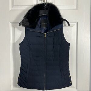 Talbots Black Label "The Puffer" vest, navy, size XS, new with tags